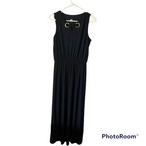 AK brand dress navy blue‎ maxi dress womens size small sleeveless long dress